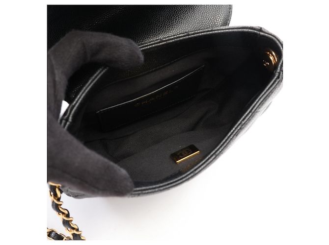 Borsa a tracolla Chanel Matelassé Mini Messenger Nero - vista 3