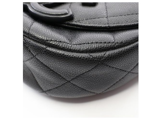 Borsa a tracolla Chanel Matelassé Mini Messenger Nero - vista 7