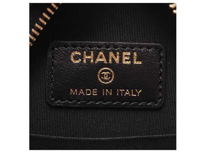 Borsa a spalla rotonda Chanel Matelassé Nero - vista 4
