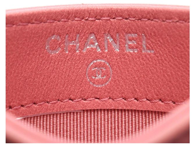 Chanel Kartenetui aus rosa Lammleder Pink - Ansicht 4