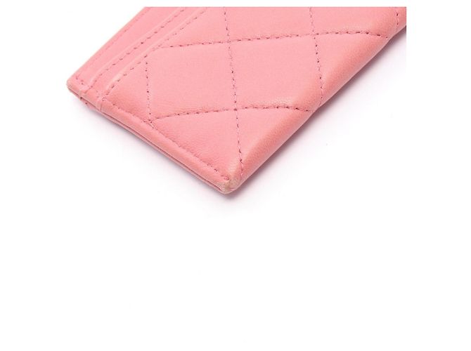 Chanel Kartenetui aus rosa Lammleder Pink - Ansicht 7