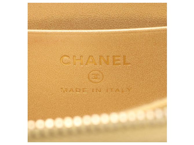Chanel Matelassé Münzbeutel in Gold - Ansicht 4