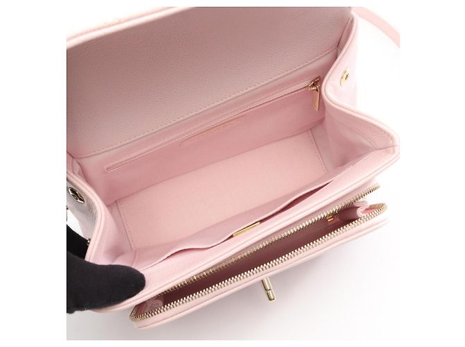 Borsa Chanel Mini Flap in rosa - vista 3