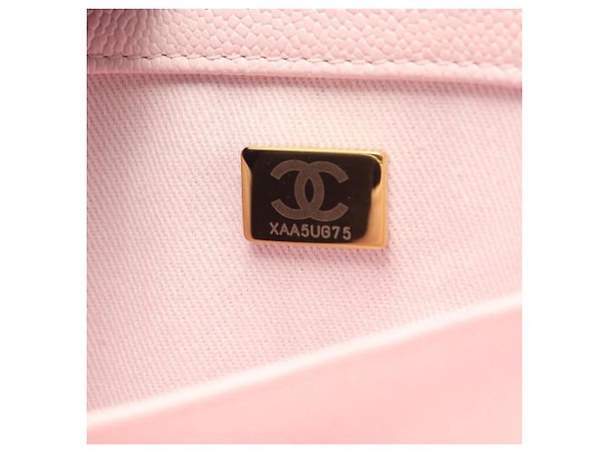 Borsa Chanel Mini Flap in rosa - vista 5