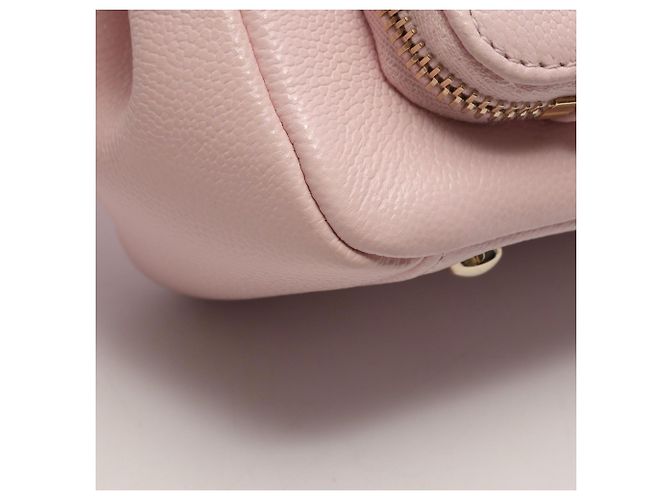 Borsa Chanel Mini Flap in rosa - vista 8