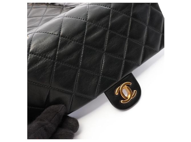 Chanel Mini Matelassé 20 Schultertasche Schwarz - Ansicht 11