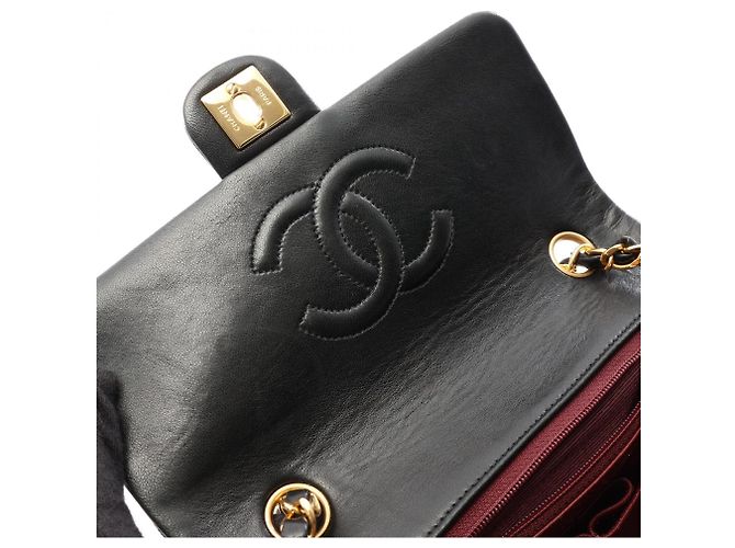 Chanel Mini Matelassé 20 Schultertasche Schwarz - Ansicht 7
