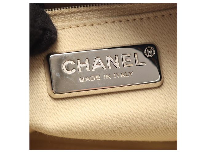 Borsa Tote di Lusso in Denim Chanel Blu navy - vista 4