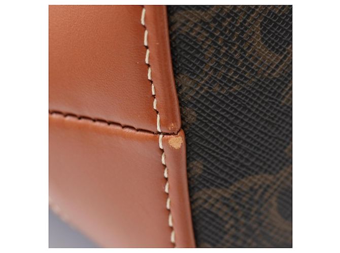 Céline Celine Small Bucket Triomphe Schultertasche Braun Schwarz - Ansicht 11