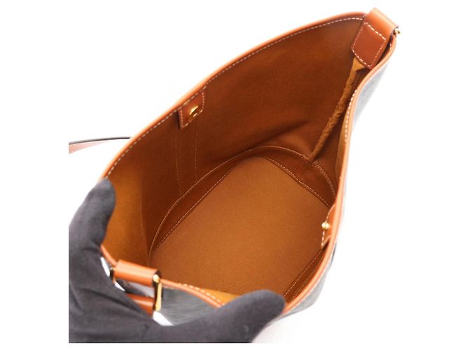Céline Celine Small Bucket Triomphe Schultertasche Braun Schwarz - Ansicht 3