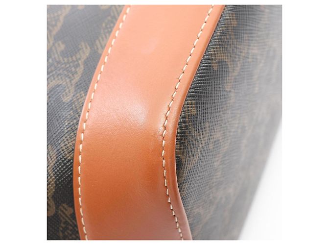 Céline Celine Small Bucket Triomphe Schultertasche Braun Schwarz - Ansicht 5