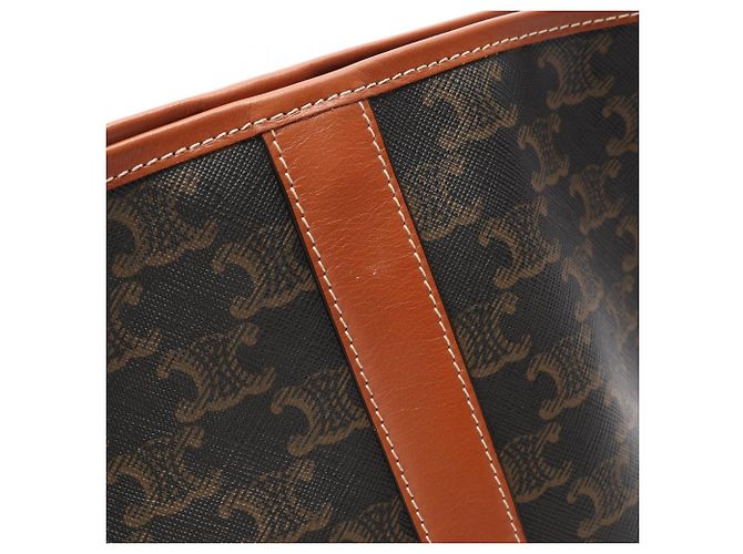Céline Celine Small Bucket Triomphe Schultertasche Braun Schwarz - Ansicht 6