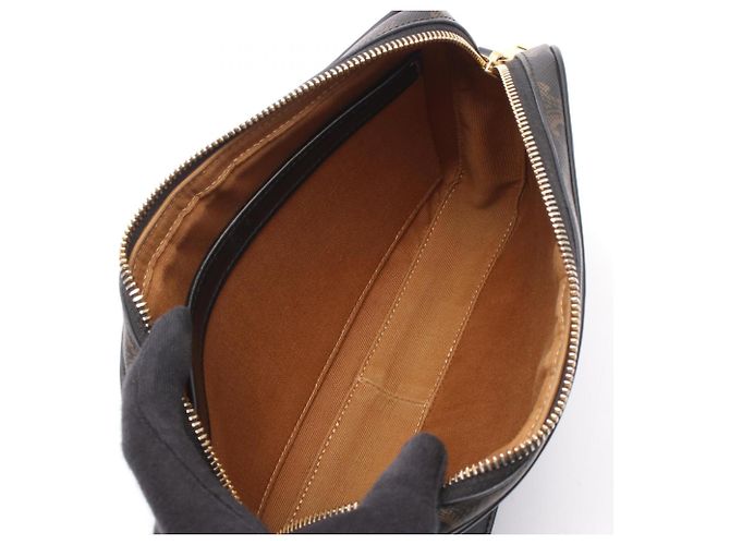 Céline Celine Triomphe Medium Messenger Bag Braun Schwarz - Ansicht 3