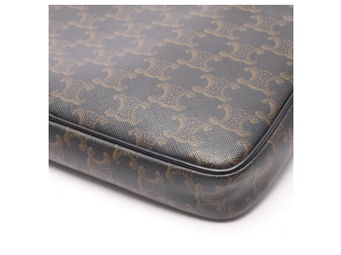 Céline Celine Triomphe Medium Messenger Bag Braun Schwarz - Ansicht 6