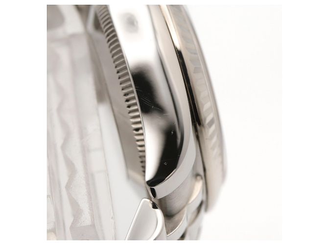 Rolex Datejust Damenarmbanduhr mit schwarzem Zifferblatt - Ansicht 14