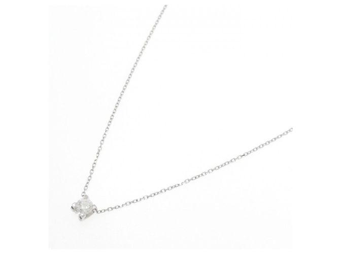 Collana Cartier C de in oro bianco con pendente di diamanti - vista 2