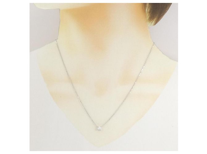 Collana Cartier C de in oro bianco con pendente di diamanti - vista 6
