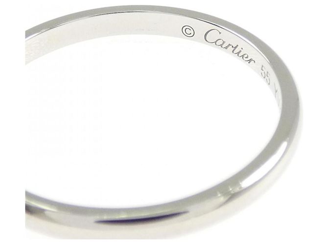Alliance de mariage Cartier en platine - vue 3