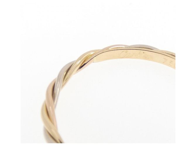 Anello Cartier Three Gold Twist D'oro - vista 4