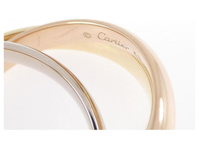 Anello Cartier Trinity in oro rosa bianco e giallo 18K D'oro - vista 4