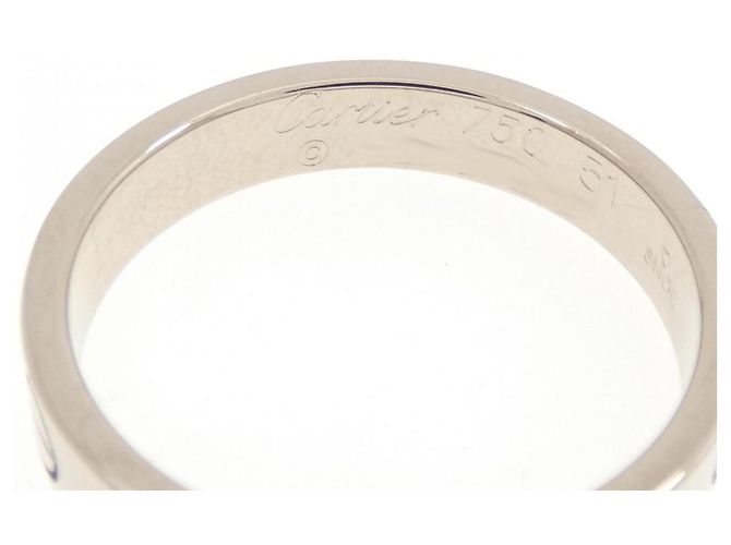 Bague Cartier Mini Love en or blanc 18K Doré - vue 3