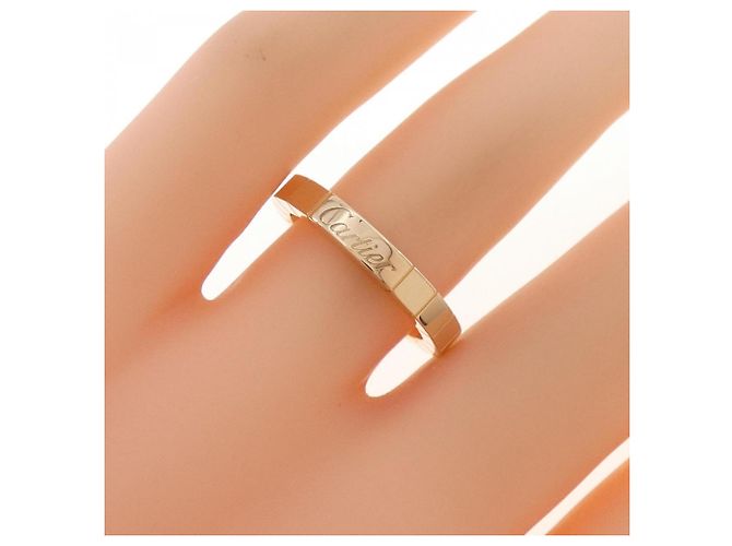 Anel Cartier Lanieres em ouro rosa Dourado - vista 3