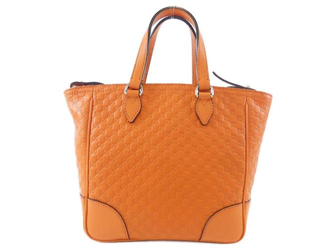 Bolsa de Mão Gucci Micro GG em Couro Laranja - vista 2