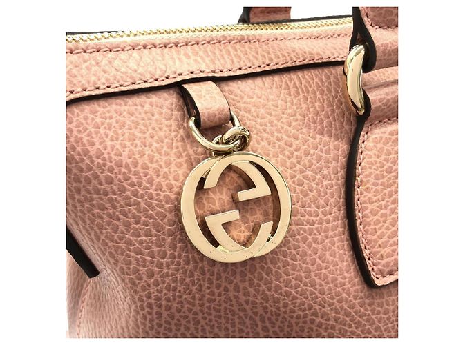 Borsa a mano Gucci in pelle rosa - vista 3