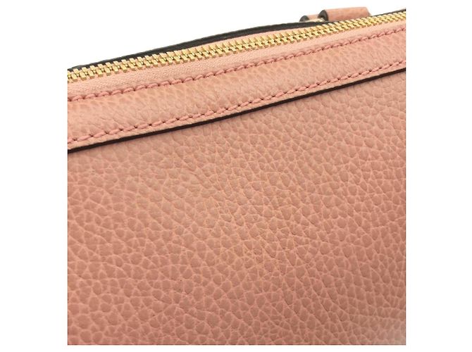 Borsa a mano Gucci in pelle rosa - vista 5