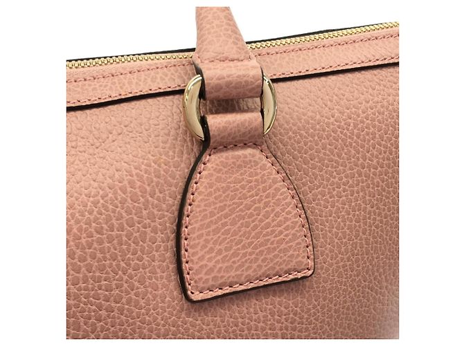 Borsa a mano Gucci in pelle rosa - vista 6
