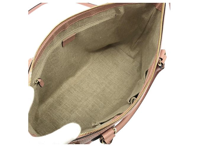 Borsa a mano Gucci in pelle rosa - vista 8