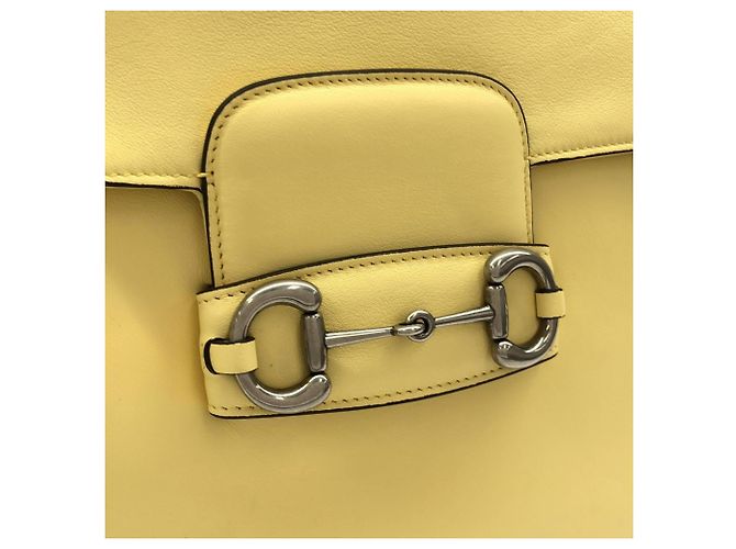 Borsa a tracolla Gucci HORSEBIT 1955 Giallo - vista 4