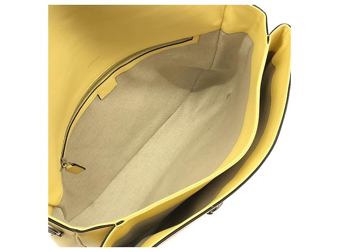 Borsa a tracolla Gucci HORSEBIT 1955 Giallo - vista 9