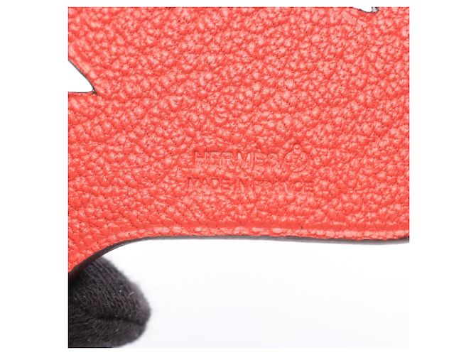 Hermès Petit H Phoenix Vert Cypress Bougainvillea Charm per Borsa Rosso Verde - vista 3