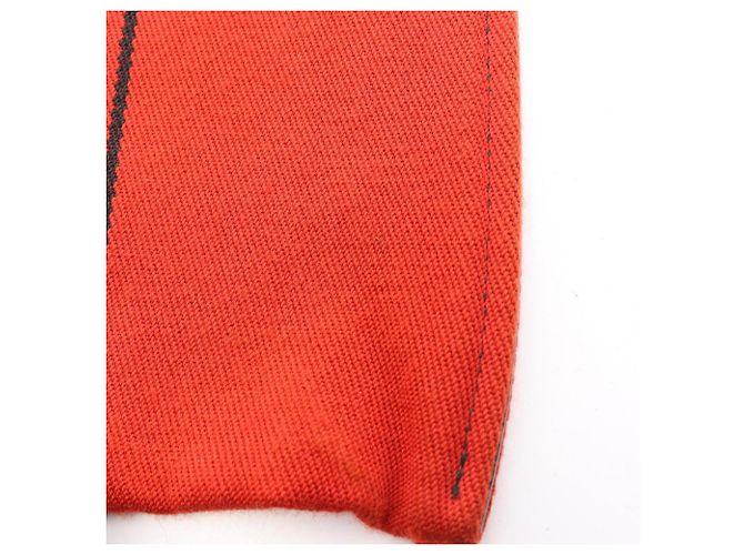 Hermès Hermes Potamos Cabas GM Tote Bag Schwarz Rot - Ansicht 10