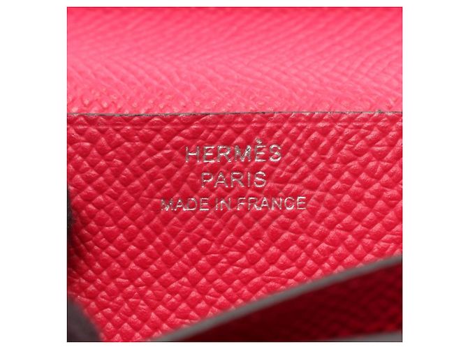 Hermès Cartera larga bi-fold Hermes Bearn Soufflé Rosa - vista 5