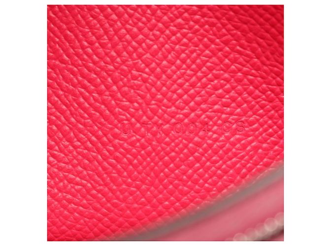 Hermès Cartera larga bi-fold Hermes Bearn Soufflé Rosa - vista 6