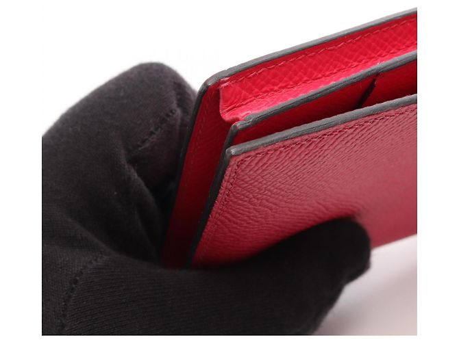 Hermès Cartera larga bi-fold Hermes Bearn Soufflé Rosa - vista 7