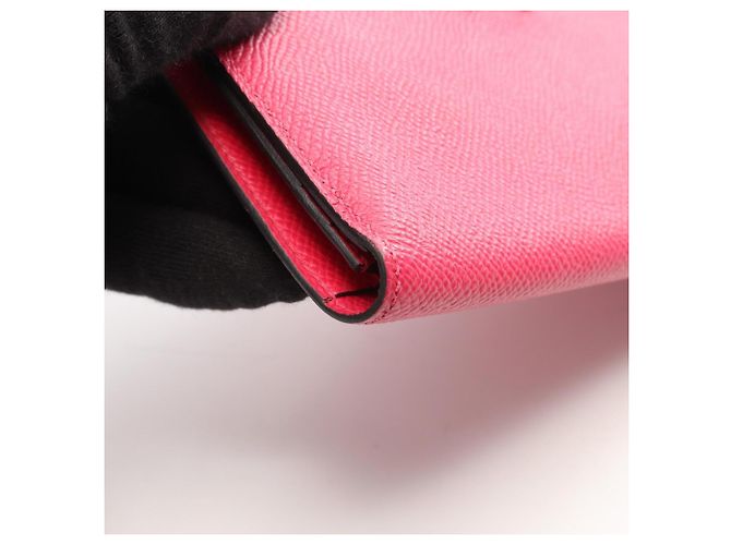 Hermès Cartera larga bi-fold Hermes Bearn Soufflé Rosa - vista 9