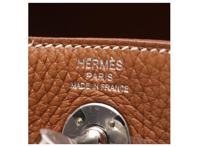 Hermès Bolso de Hombro Hermes Lindy Mini Gold Castaño - vista 4