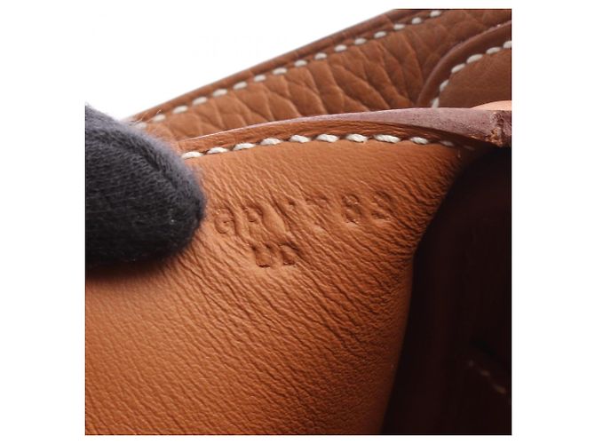 Hermès Bolso de Hombro Hermes Lindy Mini Gold Castaño - vista 5
