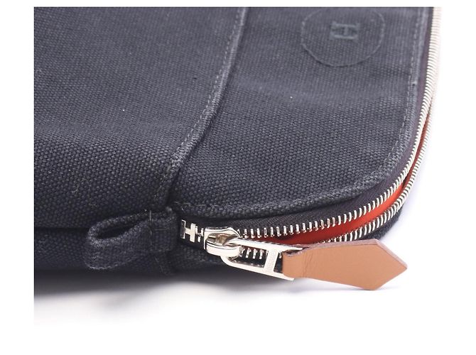 Hermès Hermes Bolide Pouch Mini Handbag Marron Noir - vue 6