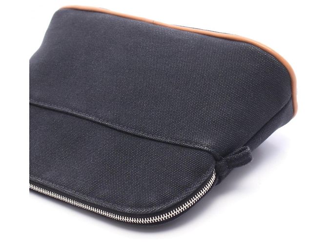 Hermès Hermes Bolide Pouch Mini Handbag Marron Noir - vue 7