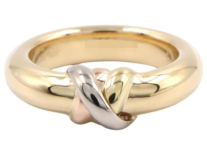 Bague Cartier Thread Band Ring Argenté Doré - vue 2