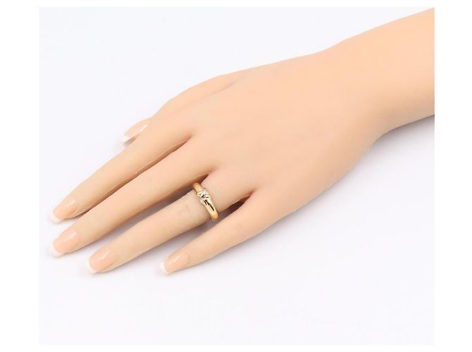 Bague Cartier Thread Band Ring Argenté Doré - vue 8