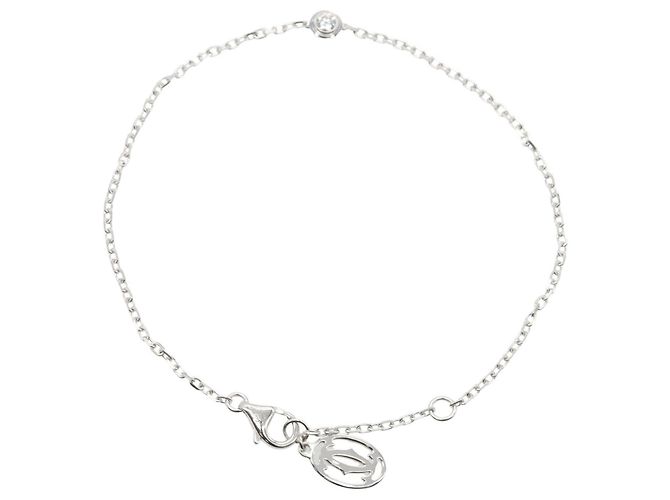 Bracciale Charm in Diamante Cartier d'Amour Argento - vista 2