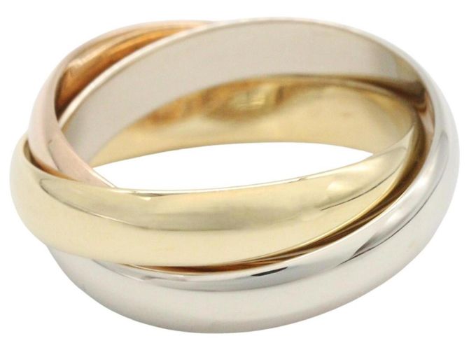 Anillo Cartier Trinity Plata Dorado - vista 2