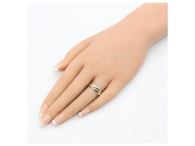 Anillo Cartier Trinity Plata Dorado - vista 6