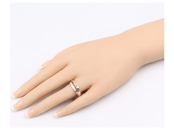 Bague Cartier B-Love Diamants Argenté Doré - vue 8