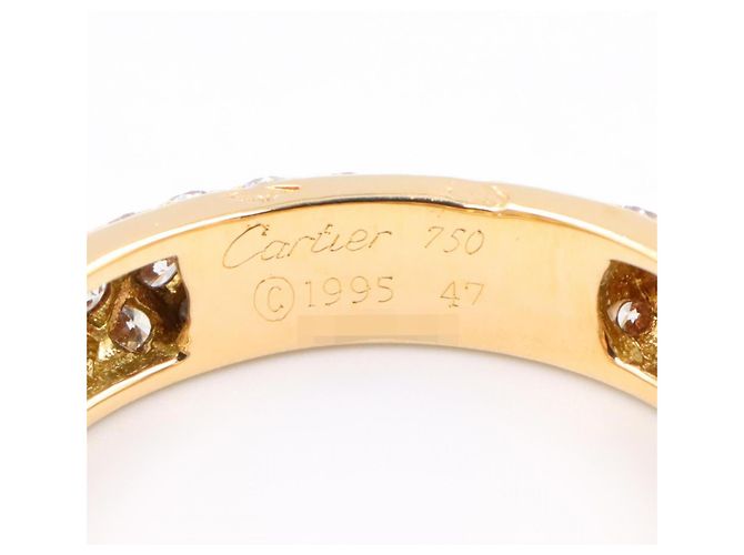 Cartier Pave Diamond Band Ring Golden - view 3
